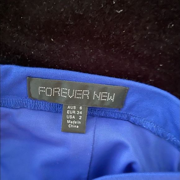 Forever New Pencil Skirt Cobalt Blue Size 6 - Picture 3 of 3
